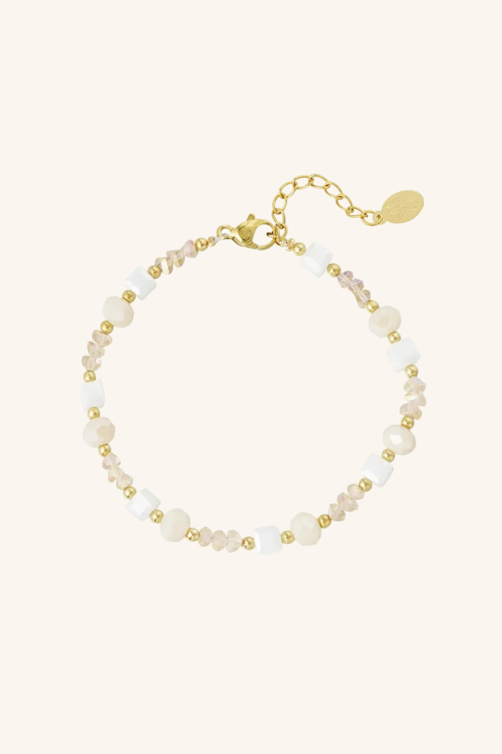 Kralenarmband Pastel & Soul — Goud