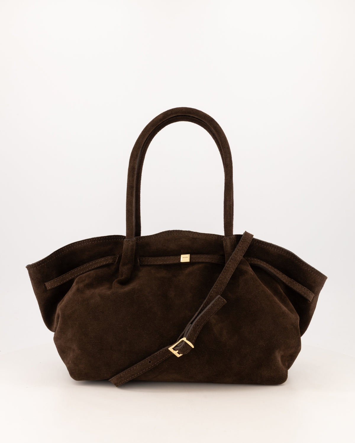 Suède shopper Coline in donkerbruin, zacht model voor dagelijks dragen