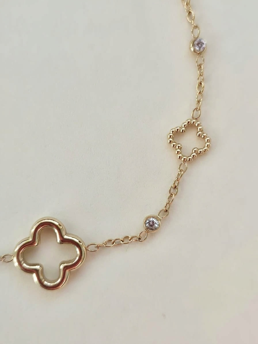 Bedelarmband Clover & Soul — Goud