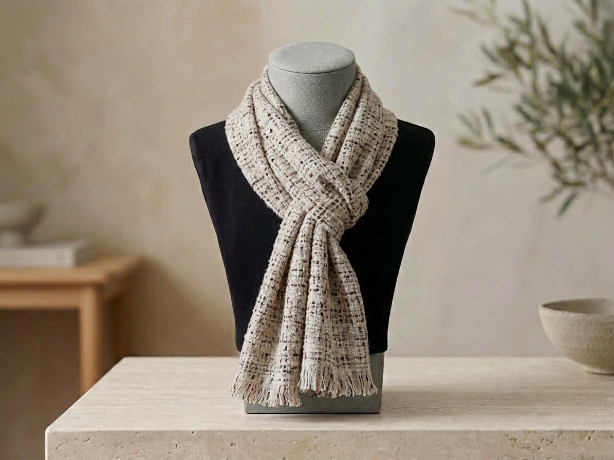 Sjaal Parisienne — Viscose & Wol