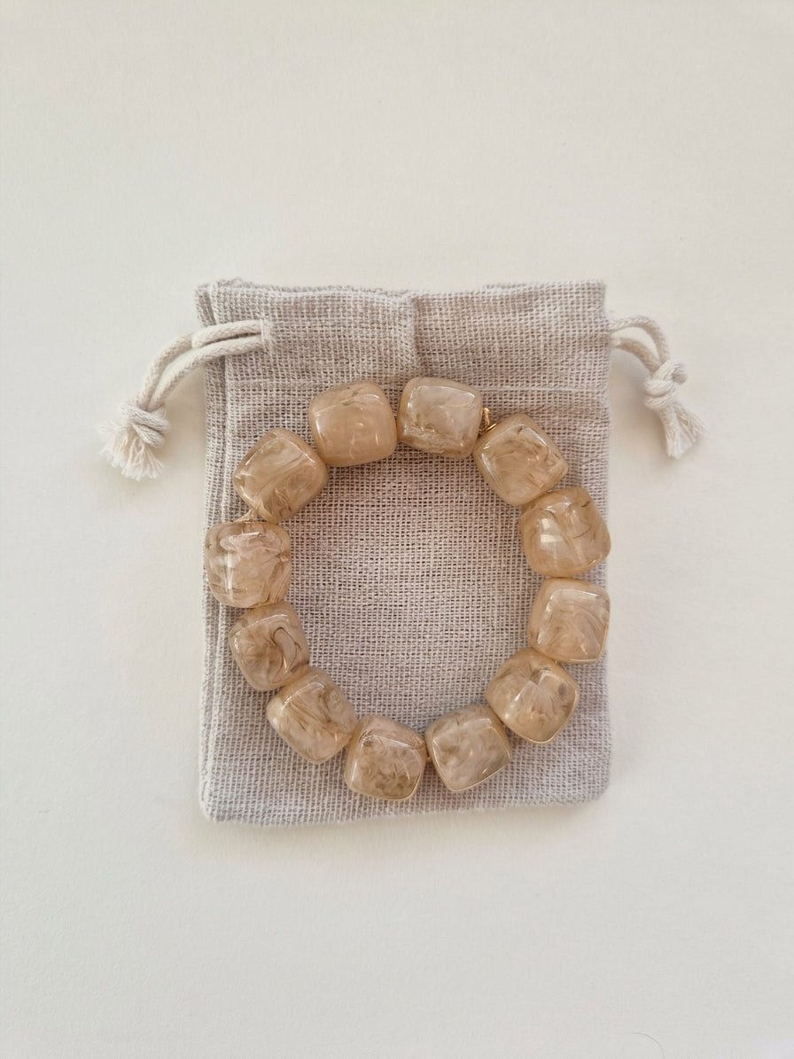 By Jam Gioielli Kralen Armband — Marble