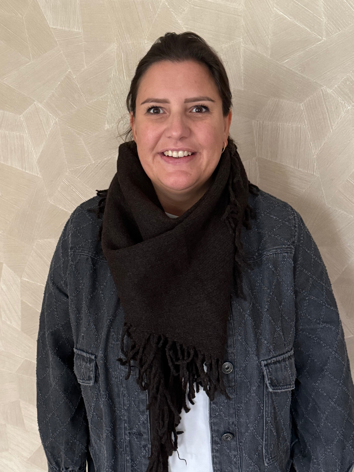 Sjaal Fringe — Viscose & Wol (meerdere kleuren)