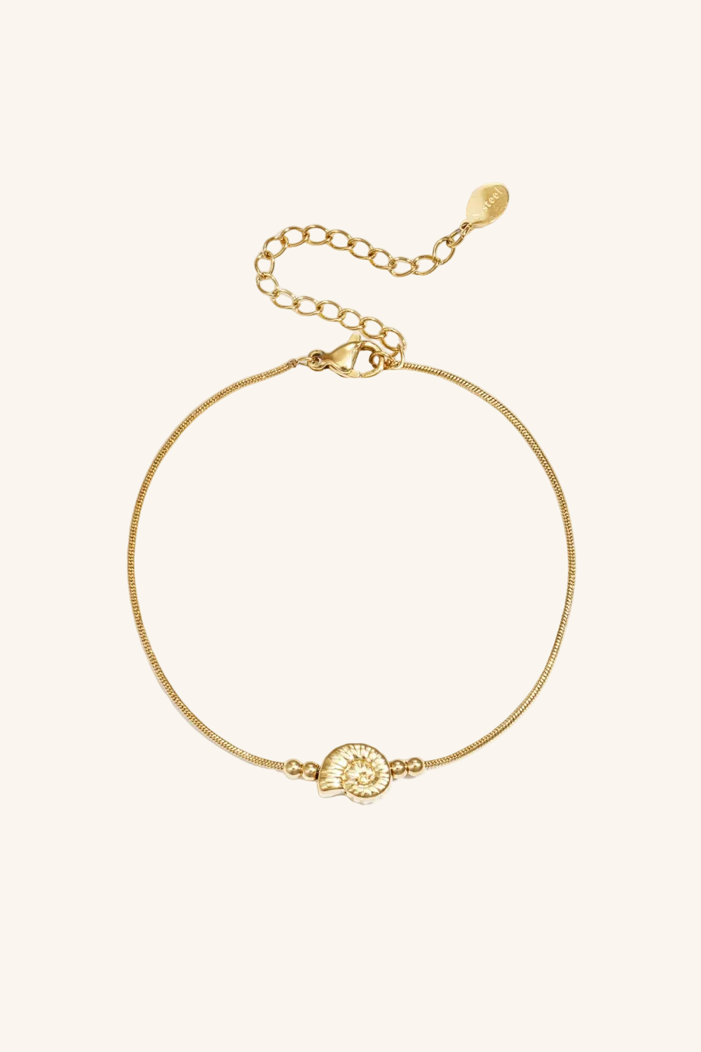 Bedelarmband Schelp — Ocean & Soul (goud en zilver)