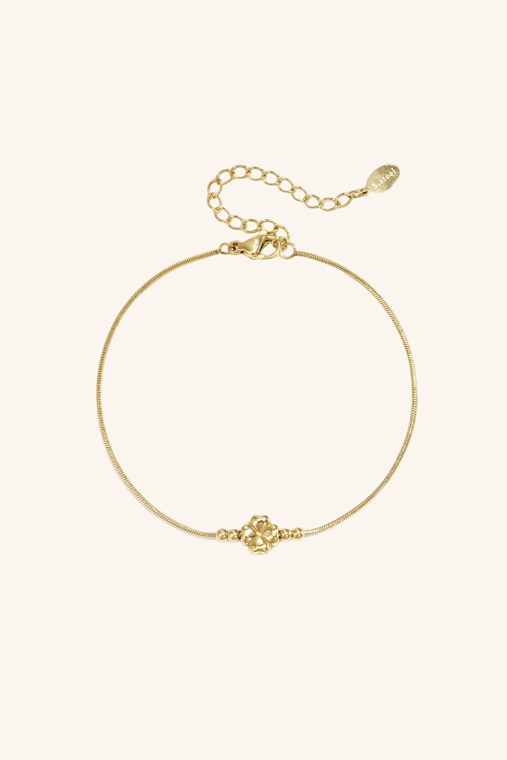 Bedelarmband Klaver — Lucky & Soul (goud en zilver)