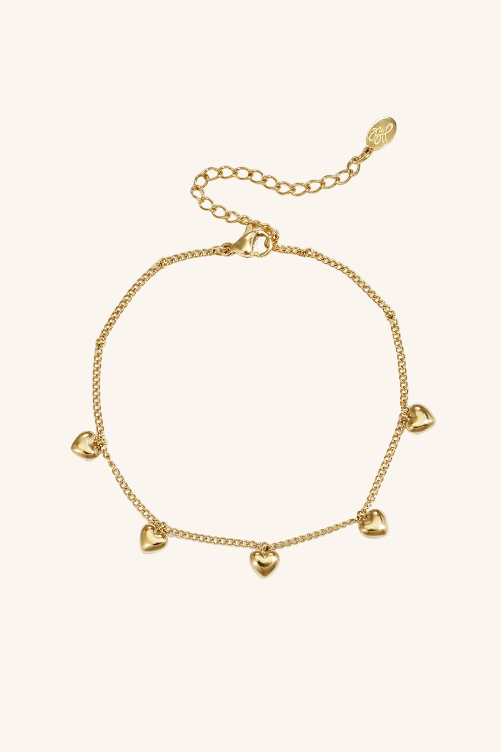 Hartjes Bedelarmband Love & Soul (meerdere kleuren)