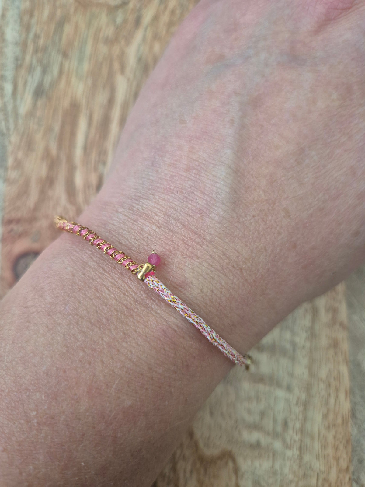 By Jam Gioielli Kralen Armband — Rosé