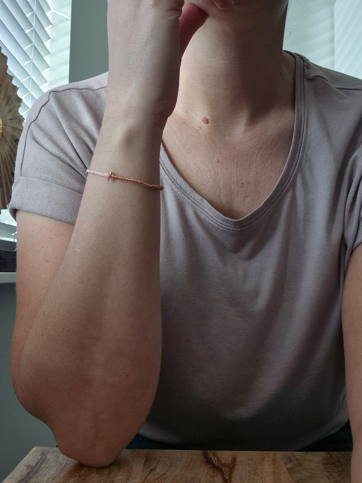 By Jam Gioielli Kralen Armband — Rosé