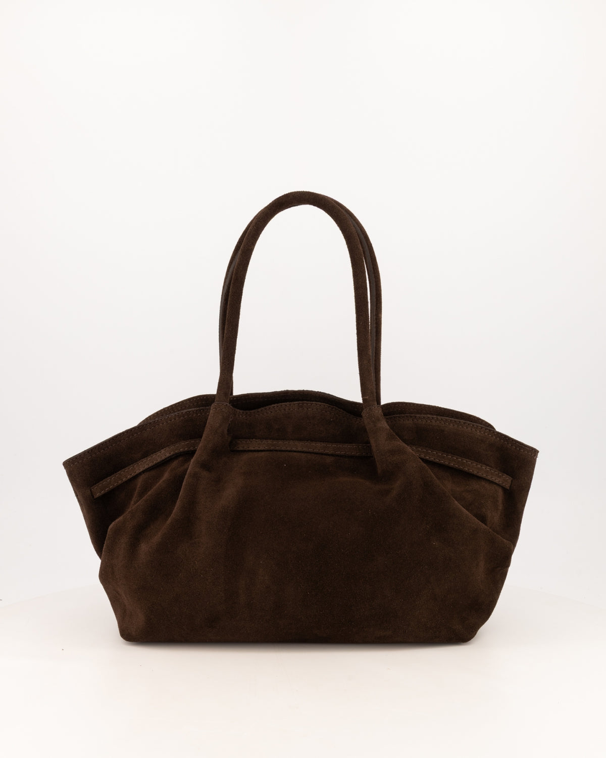 Suède shopper Coline in donkerbruin, zacht model voor dagelijks dragen