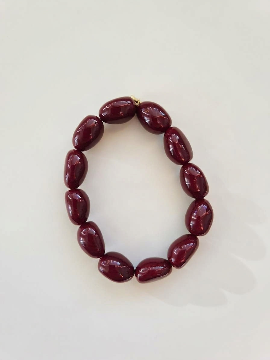 By Jam Gioielli Kralen Armband — Merlot