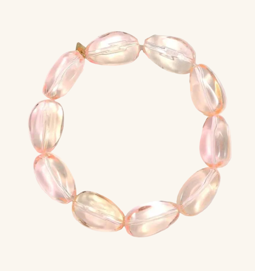 By Jam Gioielli Kralen Armband — Soft Blush
