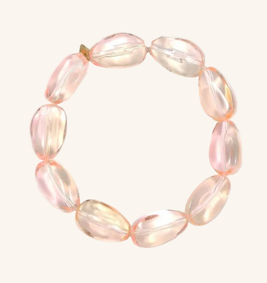 By Jam Gioielli Kralen Armband — Soft Blush
