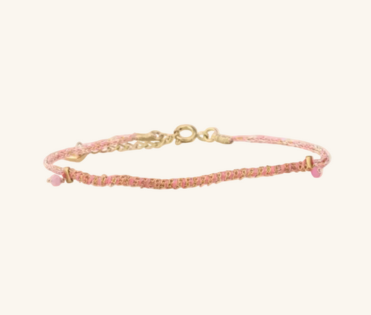 By Jam Gioielli Kralen Armband — Rosé
