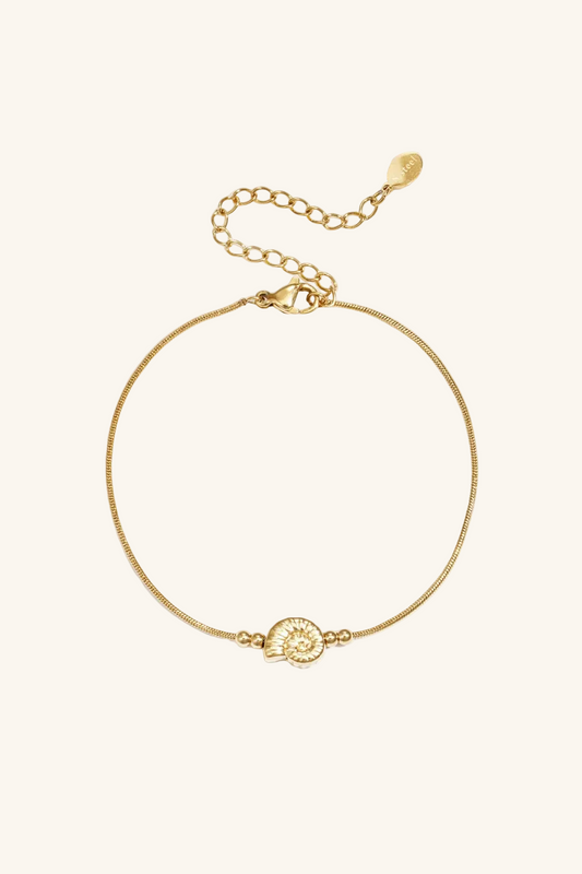 Bedelarmband Schelp — Ocean & Soul (goud en zilver)